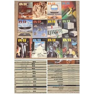 Byte Magazine Collection Vol 5 1980 Complete Year 12 Issues Vtg Computer History